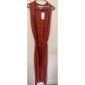 COPY - Sleeveless belted cardigan